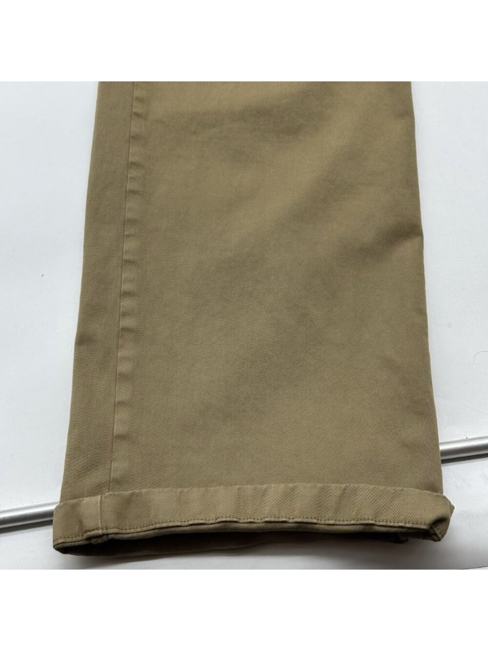Pistola Women's Size 29 Khaki Stretch High Rise Wide Leg Cuffed Utility Pants - Picture 3 of 11